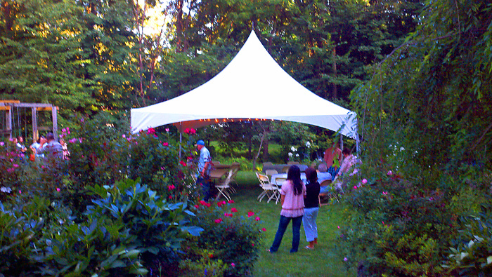 backyard tents for parties  photo - 2