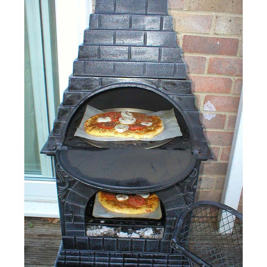 chiminea fire pit pizza oven  photo - 1