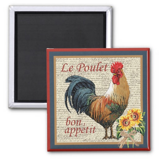 French country kitchen Button Magnet