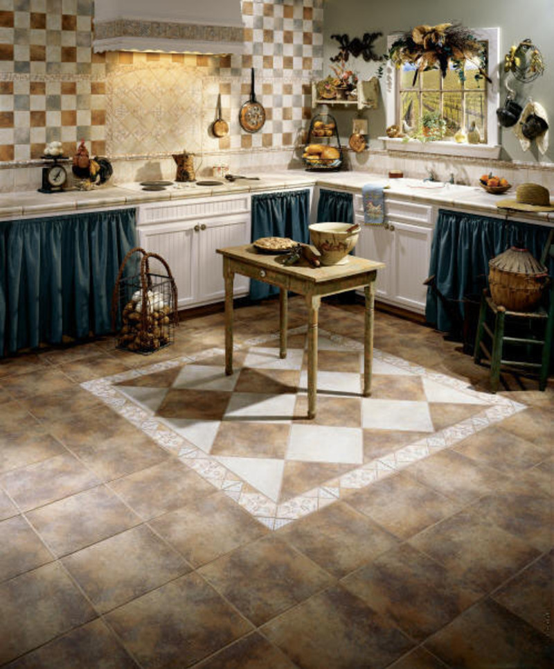 French country kitchen flooring