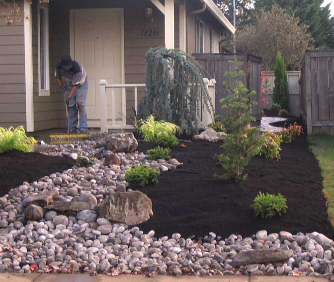 Front Yard Landscape Ideas Without Grass Design And Ideas