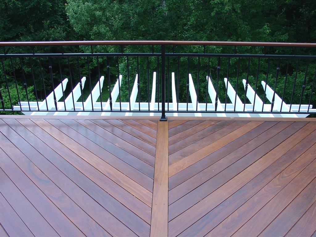 metal deck railing designs 