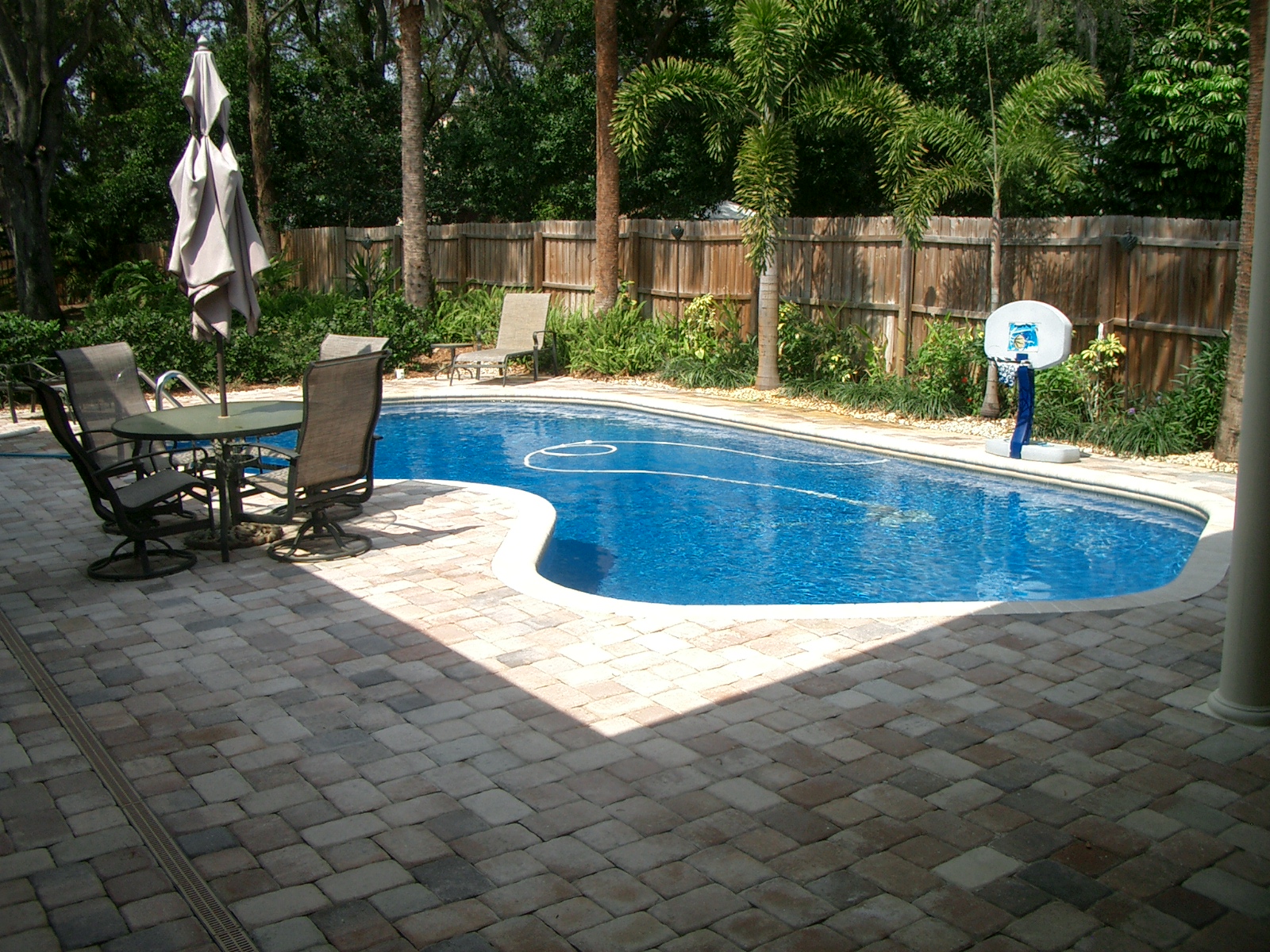 Small Backyard With A Pool Design And Ideas