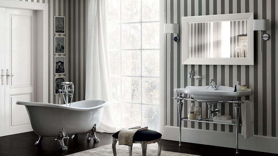 Spa Bathroom Design Ideas Wide Stripes