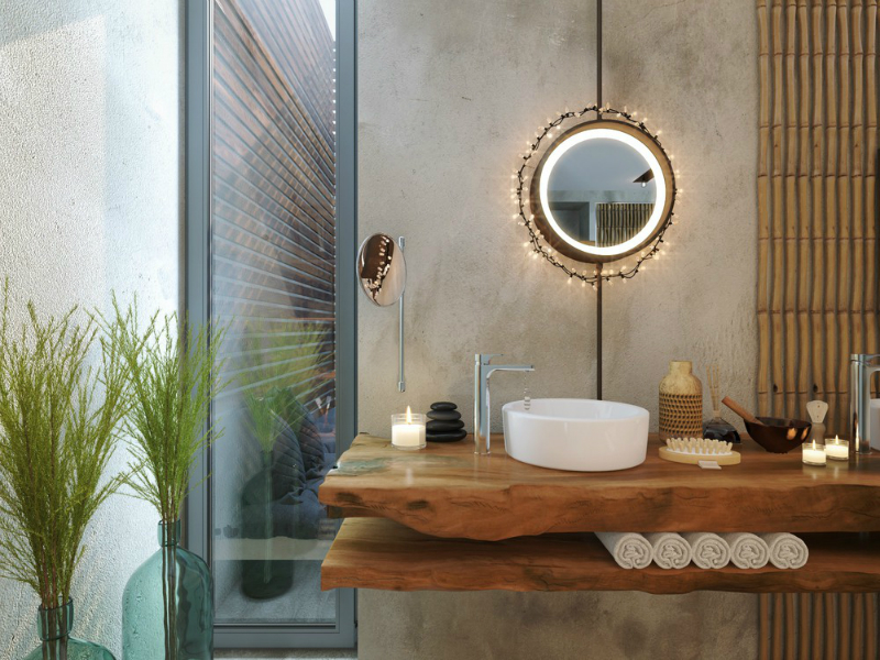 Spa Bathroom Design Natural Elegance