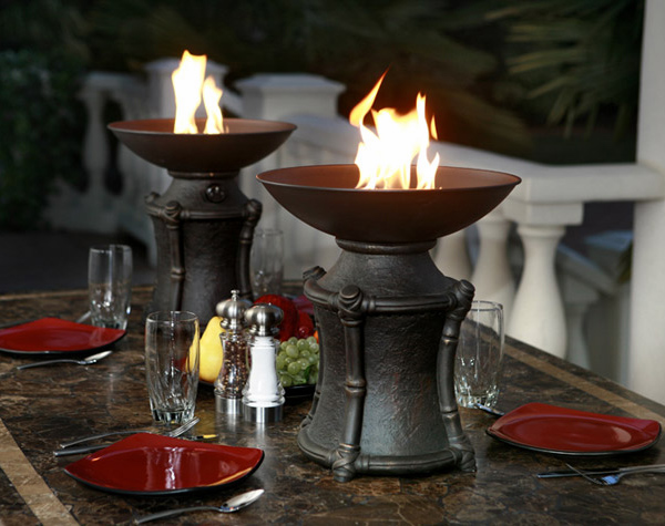 tabletop fire pit urn  photo - 3