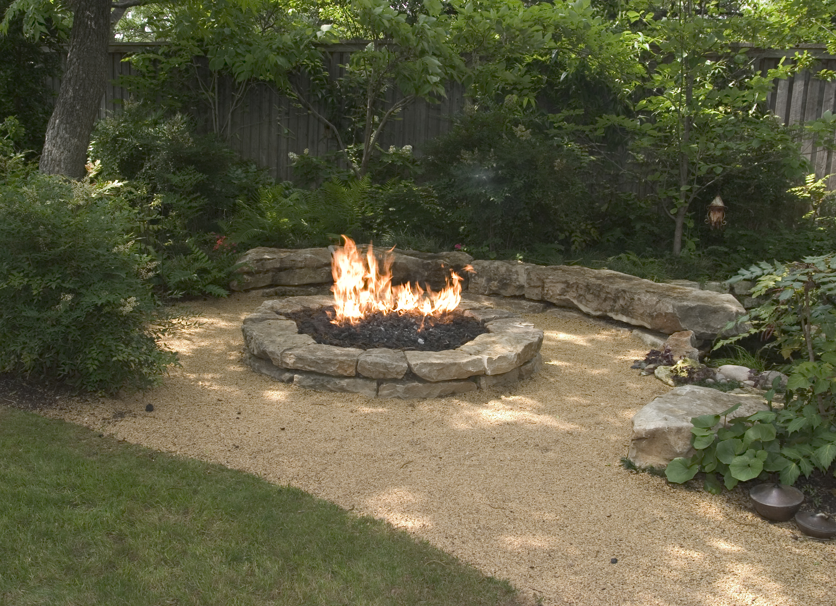 Backyard Fire Pit Designs Ideas, Gas Fire Pit Sand