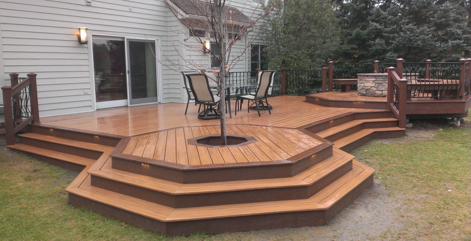 Deck Fire Pit Gas Design And Ideas, Is It Safe To Put A Gas Fire Pit On Wood Deck