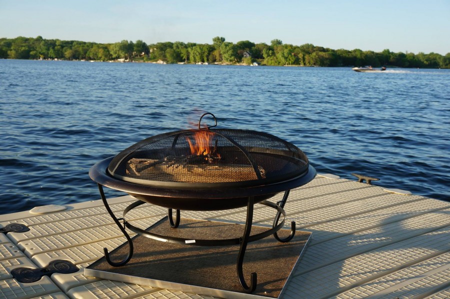 Deck Protect Fire Pit Pad Design And, Protect Concrete From Fire Pit