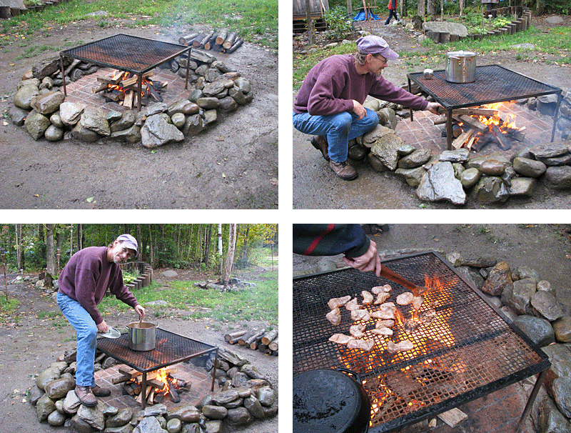 Large Fire Pit Cooking Grate Design, Diy Fire Pit Cooking Grate