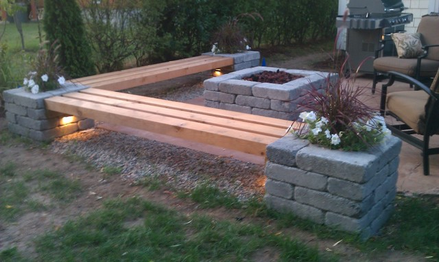 Outdoor Fire Pit Benches Design And Ideas, Building Fire Pit Benches