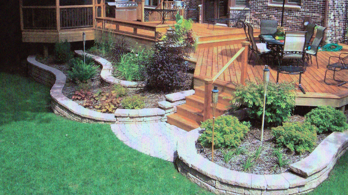 Simple Landscaping Ideas Around A Deck, Landscaping Ideas Around Deck Steps